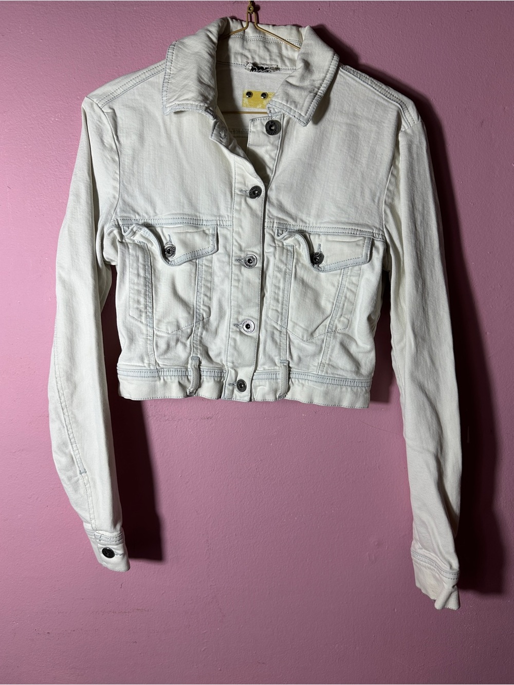 Diesel Vintage White Cropped Denim Jacket